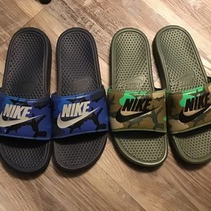 Nike Camo Sandals size 12